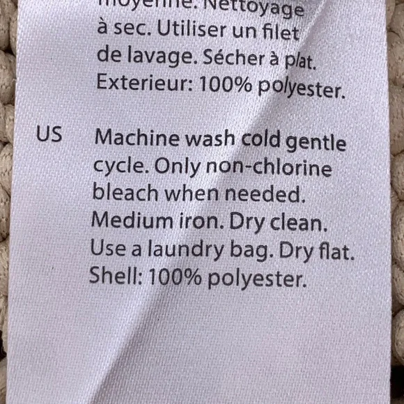 COS Chunky Open Knit Vest Beige Size M - Picture 15 of 15